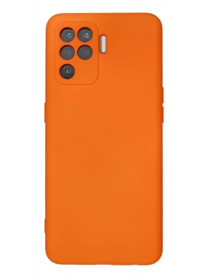 Newface Oppo Reno 5 Lite Kılıf Nano içi Kadife Silikon - Turuncu
