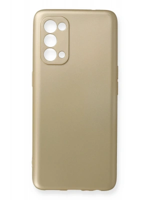 Newface Oppo Reno 5 Pro Kılıf First Silikon - Gold