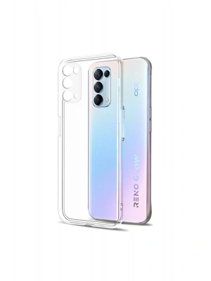 Newface Oppo Reno 5 Pro Kılıf Lüx Şeffaf Silikon