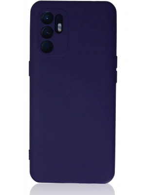 Newface Oppo Reno 6 Kılıf Nano içi Kadife Silikon - Mor