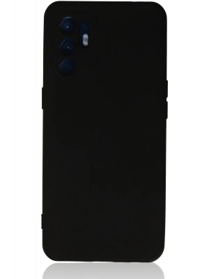 Newface Oppo Reno 6 Kılıf Nano içi Kadife Silikon - Siyah