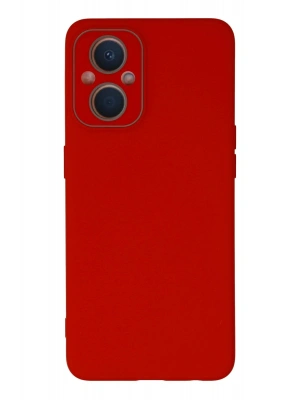 Newface Oppo Reno 7 Lite Kılıf Lansman Glass Kapak - Kırmızı