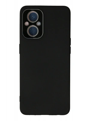 Newface Oppo Reno 7 Lite Kılıf Lansman Glass Kapak - Siyah