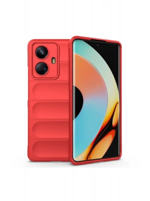 Newface Realme 10 Pro 5G Kılıf Optimum Silikon - Kırmızı