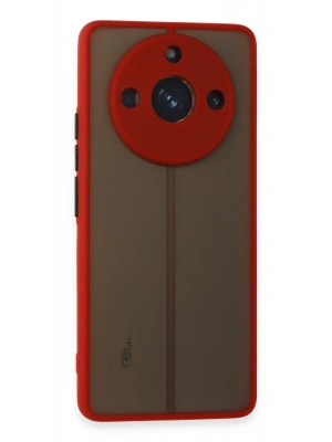 Newface Realme 11 Pro Kılıf Montreal Silikon Kapak - Kırmızı