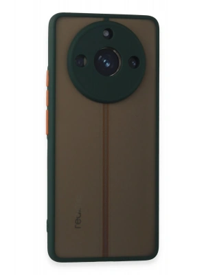 Newface Realme 11 Pro Kılıf Montreal Silikon Kapak - Yeşil