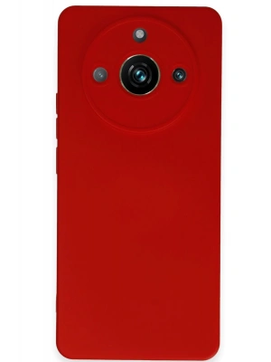 Newface Realme 11 Pro Kılıf Nano içi Kadife Silikon - Kırmızı