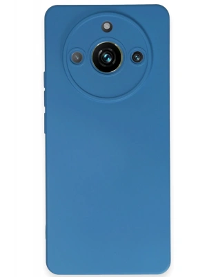 Newface Realme 11 Pro Kılıf Nano içi Kadife Silikon - Mavi