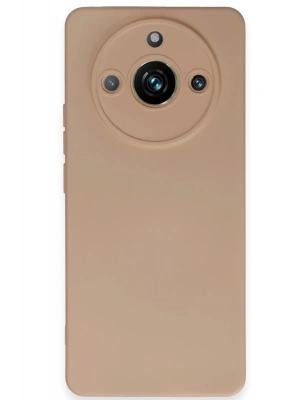 Newface Realme 11 Pro Kılıf Nano içi Kadife Silikon - Pudra