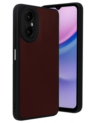 Newface Realme 12 Lite Kılıf Aras Deri Kapak - Bordo