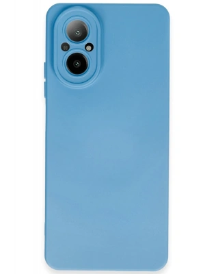 Newface Realme 12 Lite Kılıf Nano içi Kadife Silikon - Mavi