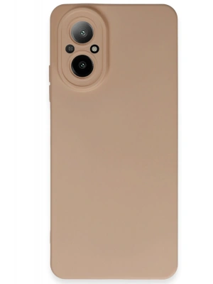 Newface Realme 12 Lite Kılıf Nano içi Kadife Silikon - Pudra
