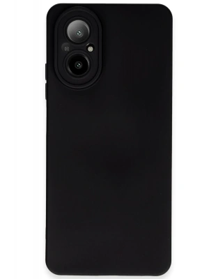 Newface Realme 12 Lite Kılıf Nano içi Kadife Silikon - Siyah