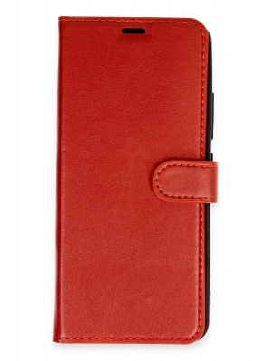 Newface Realme 12 Lite Kılıf Trend S Plus Kapaklı Kılıf - Kırmızı