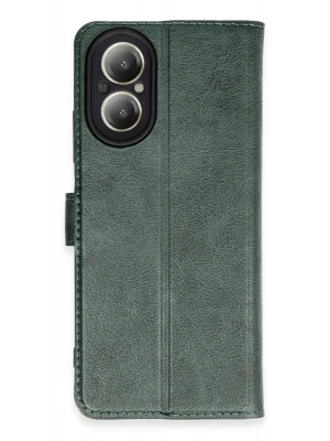 Newface Realme 12 Lite Kılıf Trend S Plus Kapaklı Kılıf - Yeşil