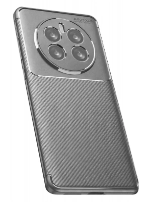 Newface Realme 12 Pro Plus Kılıf Auto Focus Karbon Kapak - Gri