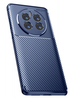 Newface Realme 12 Pro Plus Kılıf Auto Focus Karbon Kapak - Lacivert