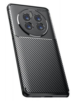 Newface Realme 12 Pro Plus Kılıf Auto Focus Karbon Kapak - Siyah