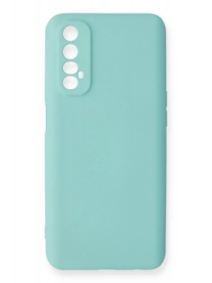 Newface Realme 7 Kılıf Nano içi Kadife Silikon - Turkuaz