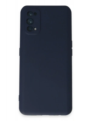 Newface Realme 7 Pro Kılıf Nano içi Kadife Silikon - Lacivert