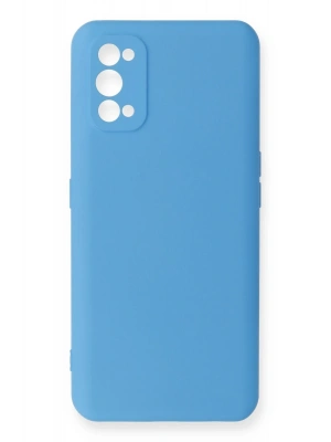 Newface Realme 7 Pro Kılıf Nano içi Kadife Silikon - Mavi