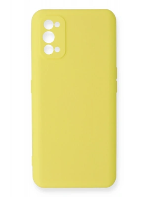 Newface Realme 7 Pro Kılıf Nano içi Kadife Silikon - Sarı