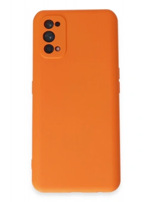 Newface Realme 7 Pro Kılıf Nano içi Kadife Silikon - Turuncu