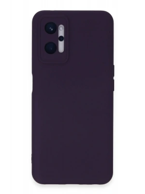 Newface Realme 9i 4G Kılıf Nano içi Kadife Silikon - Mor