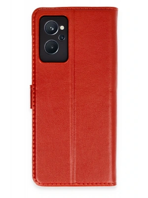 Newface Realme 9i 4G Trend S Plus Kapaklı Kılıf - Kırmızı