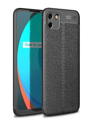Newface Realme C11 2021 Kılıf Auto Focus Kapak - Siyah