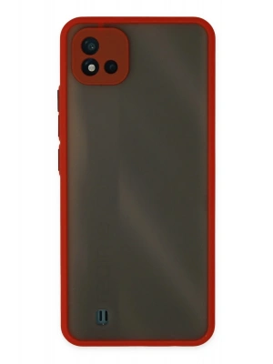 Newface Realme C11 2021 Kılıf Montreal Silikon Kapak - Kırmızı