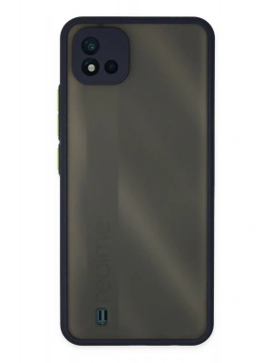 Newface Realme C11 2021 Kılıf Montreal Silikon Kapak - Lacivert