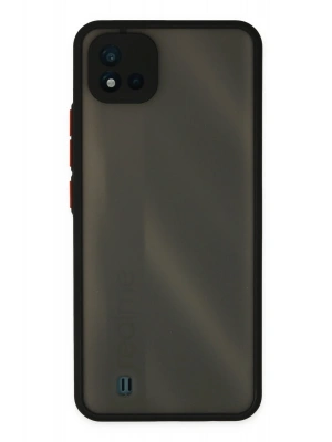 Newface Realme C11 2021 Kılıf Montreal Silikon Kapak - Siyah