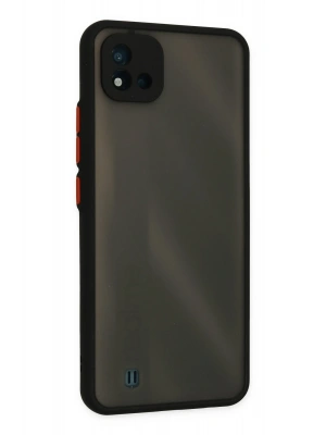 Newface Realme C11 2021 Kılıf Montreal Silikon Kapak - Siyah