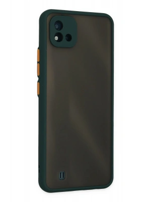 Newface Realme C11 2021 Kılıf Montreal Silikon Kapak - Yeşil