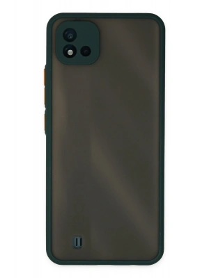 Newface Realme C11 2021 Kılıf Montreal Silikon Kapak - Yeşil