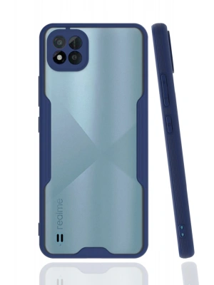 Newface Realme C11 2021 Kılıf Platin Silikon - Lacivert