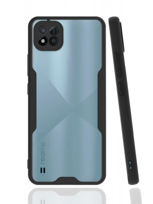 Newface Realme C11 2021 Kılıf Platin Silikon - Siyah