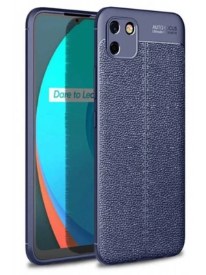 Newface Realme C11 Kılıf Auto Focus Kapak - Lacivert