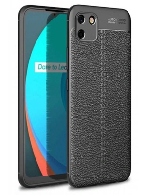 Newface Realme C11 Kılıf Auto Focus Kapak - Siyah