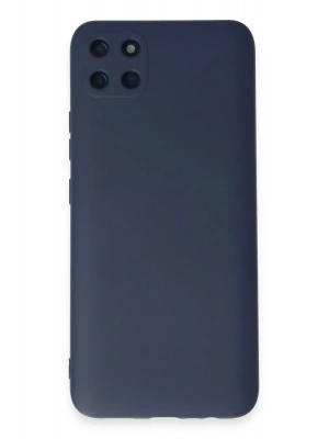 Newface Realme C11 Kılıf Nano içi Kadife Silikon - Lacivert