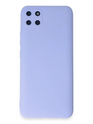 Newface Realme C11 Kılıf Nano içi Kadife Silikon - Lila