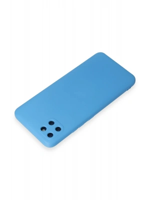 Newface Realme C11 Kılıf Nano içi Kadife Silikon - Mavi