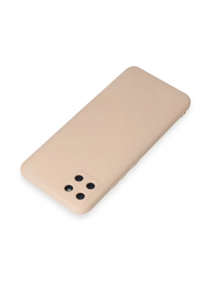 Newface Realme C11 Kılıf Nano içi Kadife Silikon - Pudra