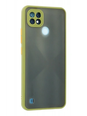 Newface Realme C21 Kılıf Montreal Silikon Kapak - Açık Yeşil