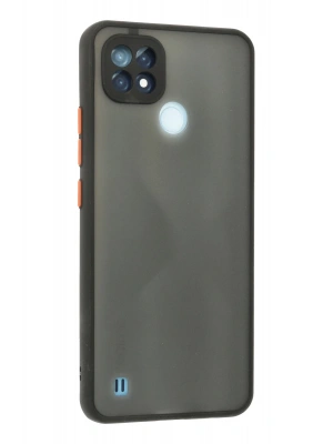 Newface Realme C21 Kılıf Montreal Silikon Kapak - Siyah