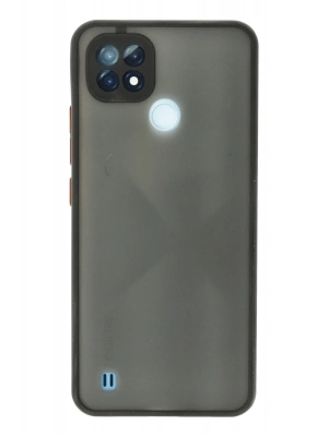 Newface Realme C21 Kılıf Montreal Silikon Kapak - Siyah