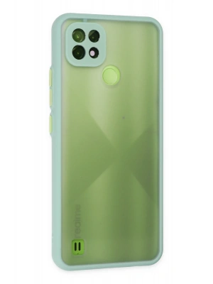 Newface Realme C21 Kılıf Montreal Silikon Kapak - Turkuaz