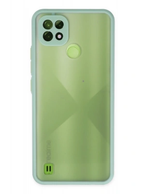 Newface Realme C21 Kılıf Montreal Silikon Kapak - Turkuaz