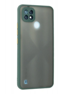 Newface Realme C21 Kılıf Montreal Silikon Kapak - Yeşil
